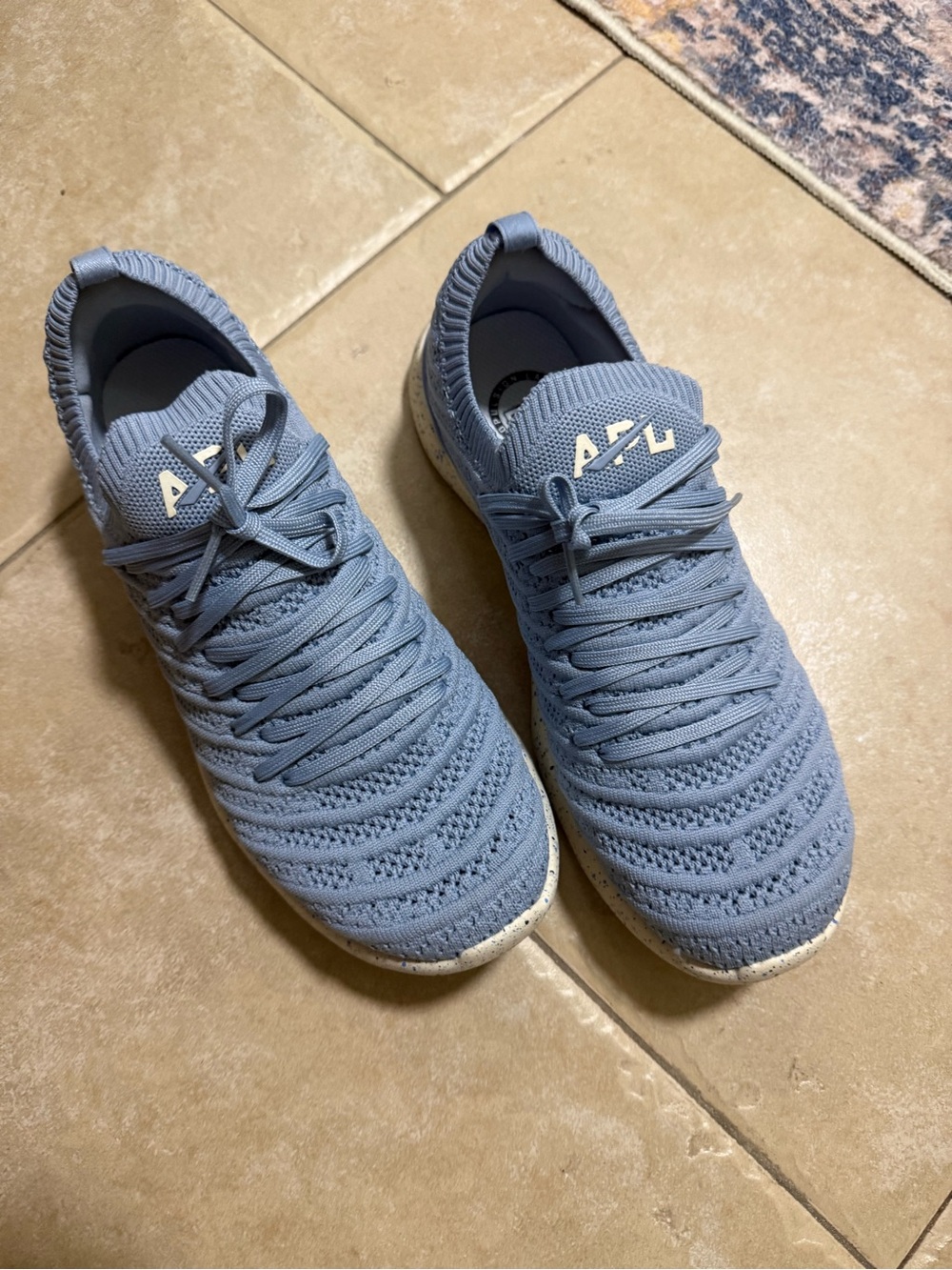 APL TechLoom Wave Knit Sneakers in Light Blue